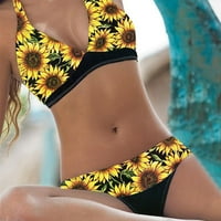 WHLBF WHOLIRANSKI kupaći kostimi kupaći kostimi Ljetni modni tiskovni rezervoar dvodijelni bikini