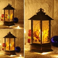 Božićni LED fenjer ugodno slatka xmas santa dekor svjetlosni ukrasi baklje svijeća