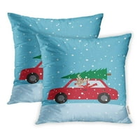 Snijeg vožnje za rešenje za vezanje automobila Božićno drvo krov za odmor jastuk na jastuku od 2