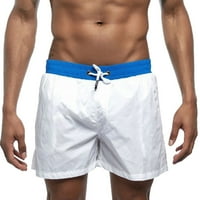 Entyinea muški šorc Quick suho casual plaže kratke hlače Sportski kratke hlače Bijela m