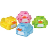 Novelty Pixel Square Gume Ducks Duckies Bath igračke Party Favori Set od 12