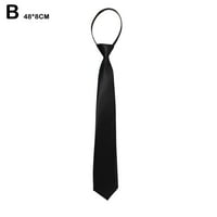 Zipper Fashion Muška široka casual kravate kravata Lazy Zip Business Up Grany Y2Q0
