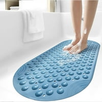 FY proljeće čišćenje i kućno osvježavanje, wjsxc mat za kadu neklizajuća mat dugačka elipsa PVC kupatila mjehurić masaža stopala mat usisna čaša podna mat svijetloplava