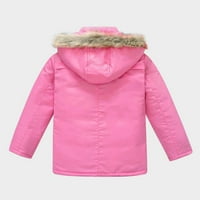 Zimski kaputi za žene Dječje dječake Djevojke Zima zgušnjavanje džepom s kapuljačnim zatvaračem na patentnim zatvaračem, jakne za toplim odjećom