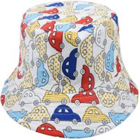 Cocopeants kašika za dječake crtani ispise pakirajuće dvostrane djevojke ribarsko šešir Reverzibilna plaža Sun Kids Bucket Hats