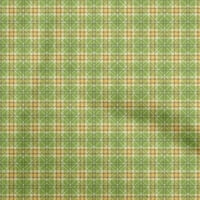 Onuone pamučni dres zelene tkanine Provjerite zanatski projekti Dekor tkanina Štampano od dvorišta široko