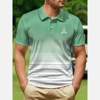 Muška polo majica Regularne fit performanse vlage Wicking suho golf majice za muškarce Dugme kratkih rukava kratki Polo, S-4XL
