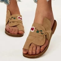 Ljetne dame vezene cvijeće papuče sandale casual ženske cipele papuče za flip-flops