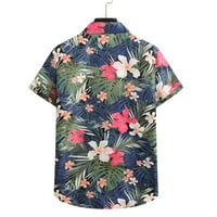 Reed Muški kardigan kratki rukav Havajska majica na plaži Muška košulja Turtleneck