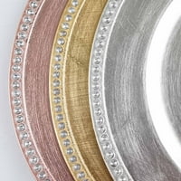 Balsacircle srebrne 13 Kristalne pletene ploče od akrilnih punjača