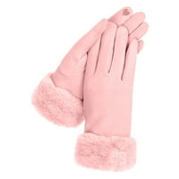 Pletene žene Vreme za hladnu toplu zimu za vožnju tekstovima termalnih kablova elastične rukavice rukavice rukavice