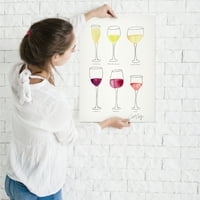 Americanflat Wine Glass Collection by Cat Coquillette Art Art Print