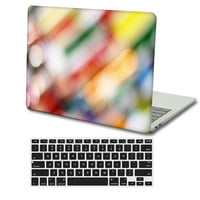 Kaishek Hard Shell Shell za MacBook Pro 15 bez dodira bez USB-C + crni poklopac tastature Model: ružičasta serija 1082