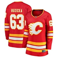 Ženska fanatics brendirana Adam Ruzicka Red Calgary Flames Bample Buyway Player Jersey
