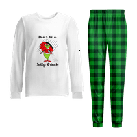 Podudaranje kućnih ljubimaca Pajamas Organic Pamuk Jammies Xmas Božićni dugi rukav PJS Odrasli, Big Kid, Toddler, Baby, Dog