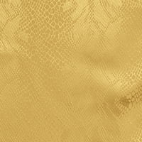 Ultimate Textile Damask Kenya Oval Stolcloth - Kućna trpezarija - SnakeSkin Jacquard Dizajn, Fla Gold