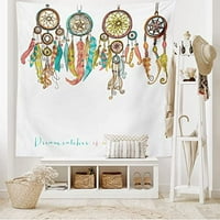 Prapovijesna tapiserija, šareni sanjari Dizajn tiska, široko viseće za spavaću sobu Dorm, 60 40
