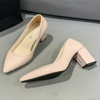 Leuncero dame potpetice sklizne na pumpama šiljasta haljina cipela modna pumpa vjenčana udobnost seksi ružičasta 5
