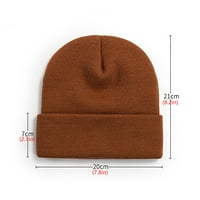 Kape muške i ženske jesenje i zimskog fakulteta Topla čvrsta boja vezeni pleteni šešir sivi Poliester za jednu veličinu