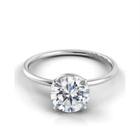 Harry Chad Enterprises 2. CT Classic Solitaire dijamantni prsten, 14k bijelo zlato - veličina 6.5