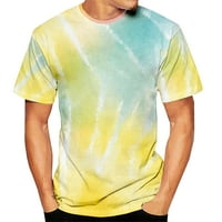 Art Tie-Dye Zanimljiva košulja za tiskanu košulju Udobne odjeće za kratke rukave za muškarca