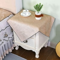 Kvadratni stolnjak, noćna traka za stol, mali stol za krevet Bedside Cover za dnevnu sobu Spavaća soba -Khaki-70x