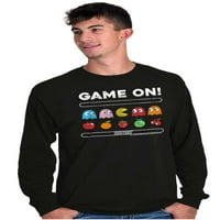 Igra na Vintage 80s Pacman Gamer s dugim rukavima MUŠKI MUŠKI MARKI MARKI MARI M