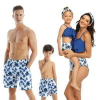 Homchy obiteljski kupaći kostimi dva bikinija set tiskani ruffles haljina