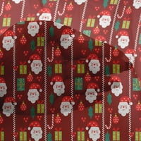 Onuone pamuk fle crna tkanina sretan božićni haljini materijal materijal od tkanine od dvorišta Wide-WC3