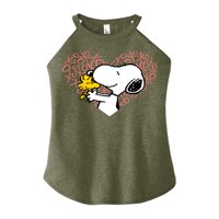 Kikiriki - Snoopy Woodstock XO Heart - Juniors Visoko vrat rezervoar
