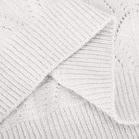 Dukseri Inleife za ženske ležerne pletene pulover vrhovi dugih rukava sa dugim rukavima