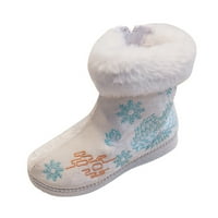 Kali_store toddler snijeg snijeg dječje djevojke zimske čizme tople neklizne cipele snijega sa slatkim lukom bijeli, 9.5