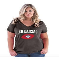 MMF - Ženska majica plus veličine V-izrez, do veličine - Arkansas