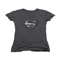 Superman DC komični kanal Shield Junior V-izrez majica TEE