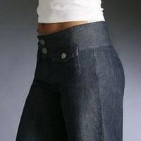 HVYesh teretni hlače Žene dame čvrste hlače Hippie punk pantalone Streetwear Jogger džep labav kombinezon duge hlače