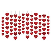 Yinmgmhj Decor Decor Love Valentinovo Dekoracija Viseća Dan String Love Decoration Srce Zidno srce Kućni dekor Ljubav Privjesak